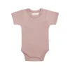 Organic Cotton Olsen Tee Bodysuit - Powder Pink