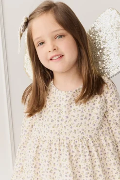 Organic Cotton Pixie Dress - Blueberry Field Raindrops