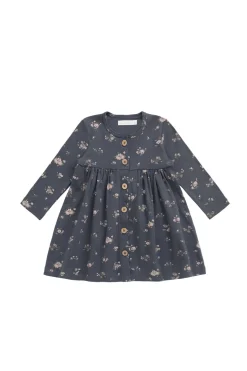 Organic Cotton Poppy Dress - Petite Fleur Lava