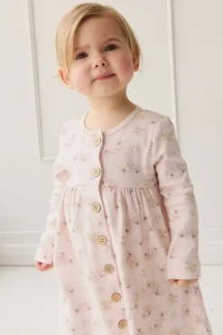 Organic Cotton Poppy Dress - Sweet Pea Floral