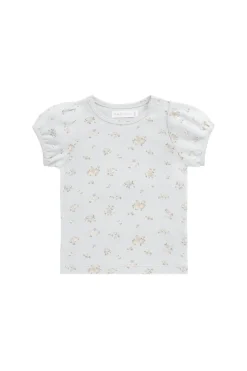 Organic Cotton Prarie Top - Petite Fleur Blue
