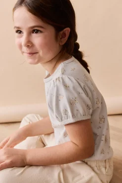 Organic Cotton Prarie Top - Petite Fleur Blue