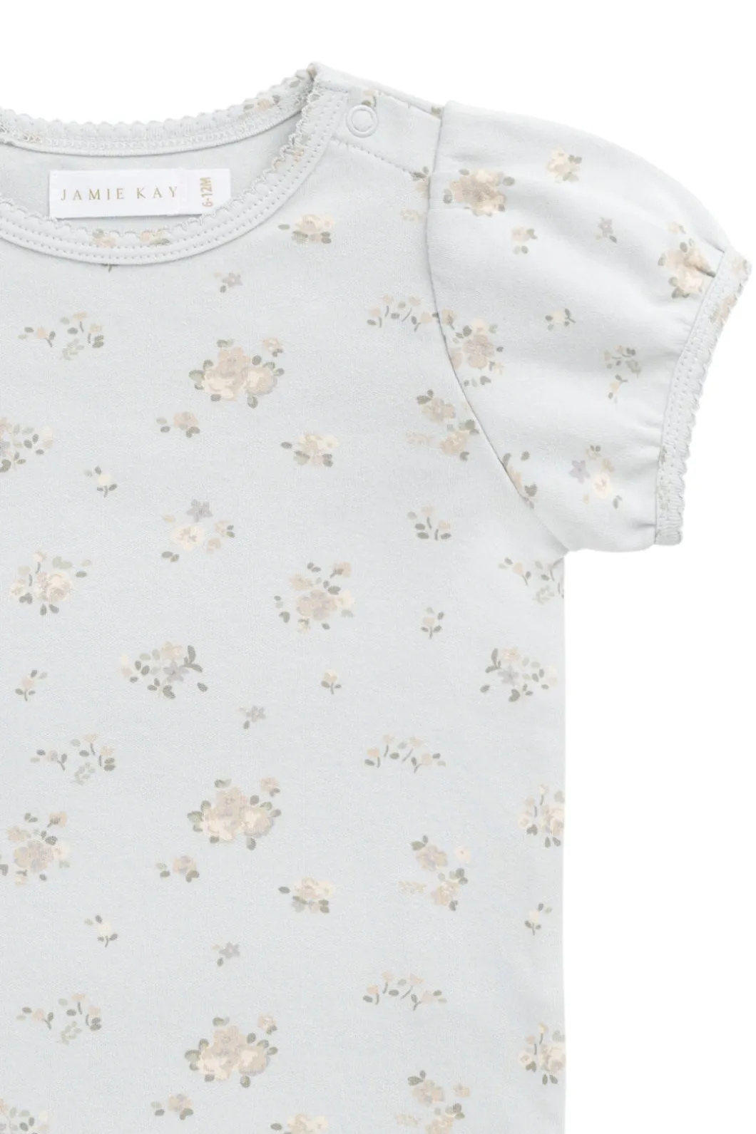 Organic Cotton Prarie Top - Petite Fleur Blue