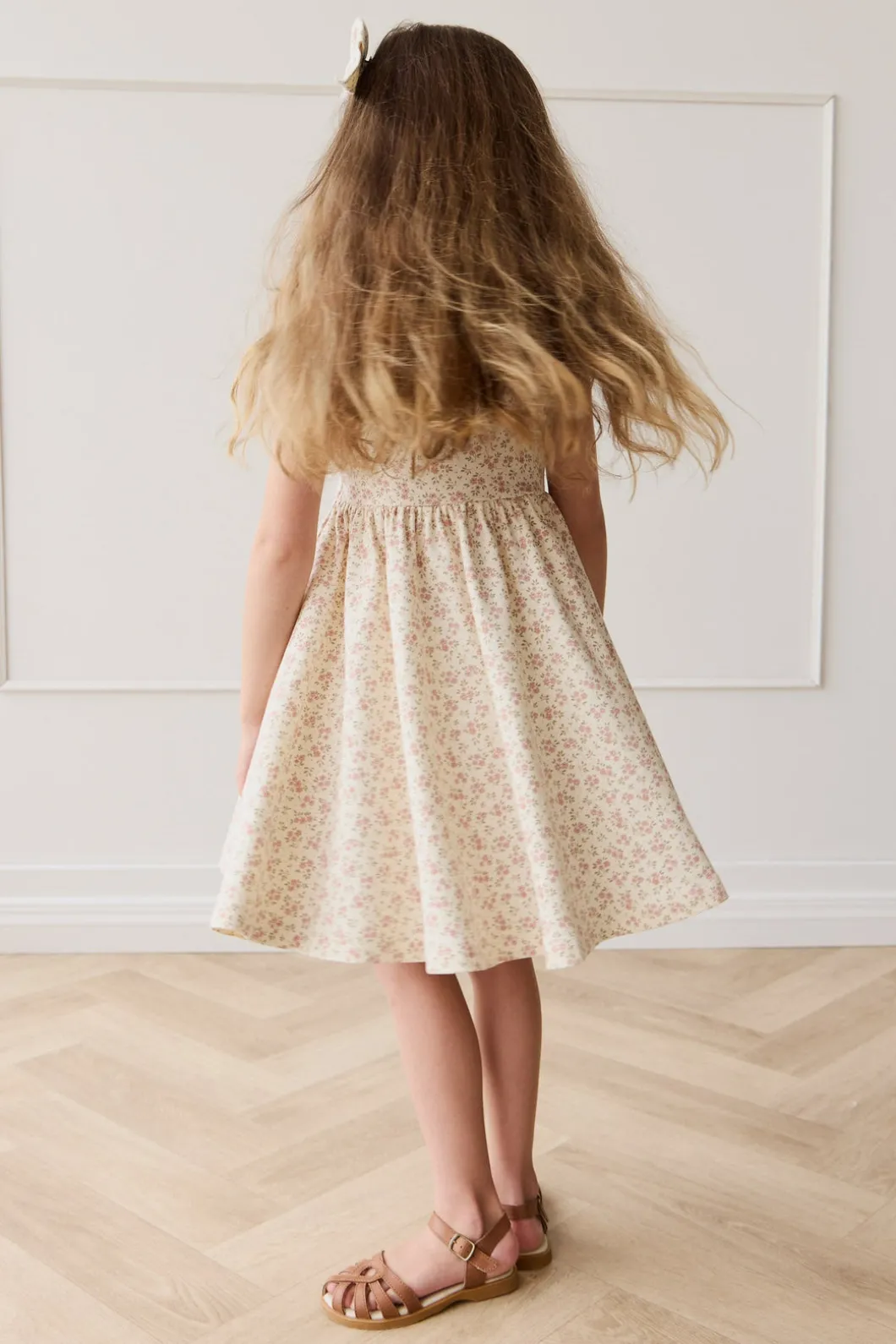 Organic Cotton Quinn Dress - Rosalie Field Blush