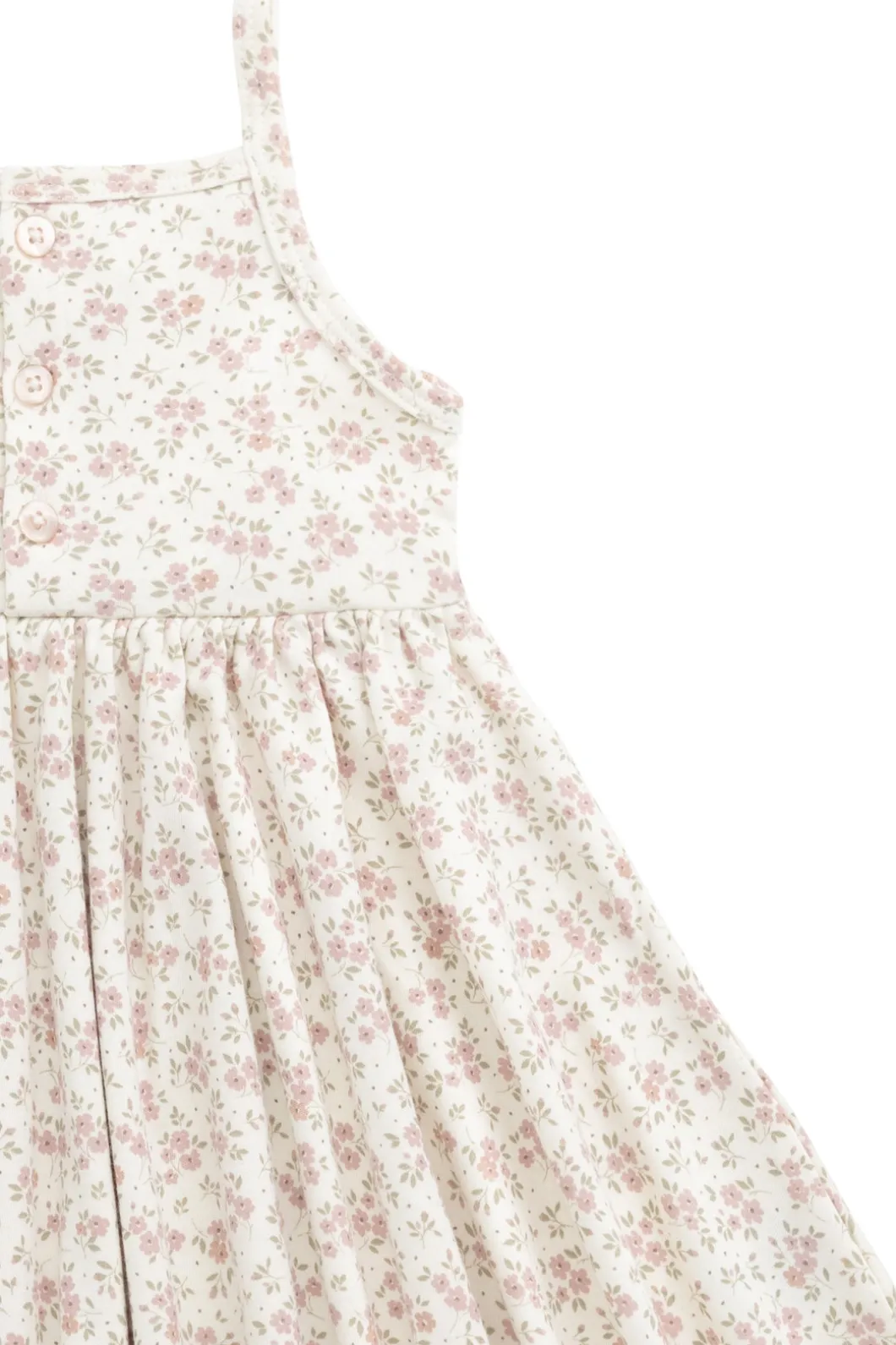 Organic Cotton Quinn Dress - Rosalie Field Blush