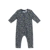 Organic Cotton Reese Zip Onepiece - Charlies Backyard Navy