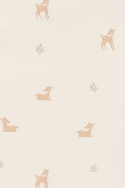 Organic Cotton Reese Zip Onepiece - Fable Deer Cloud