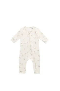 Organic Cotton Reese Zip Onepiece - Kitten and His Kites