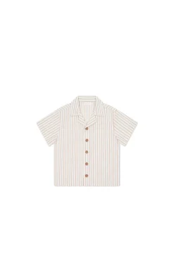Organic Cotton Silas Shirt - Vacation Stripe