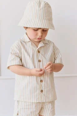 Organic Cotton Silas Shirt - Vacation Stripe