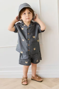 Organic Cotton Silas Short - Bobby Bears Shadow