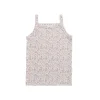 Organic Cotton Singlet - Amber Floral Lilac Ash