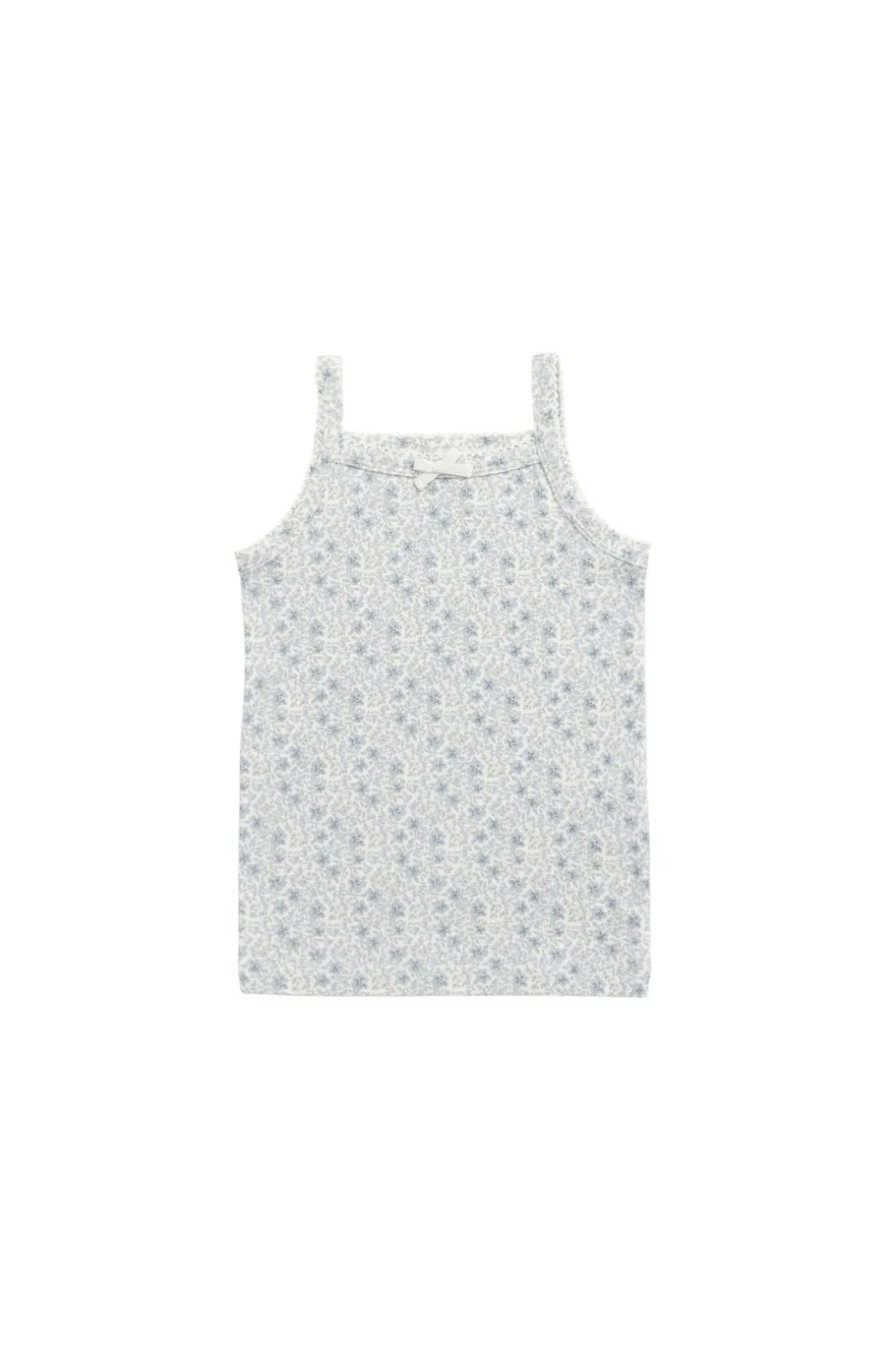 Organic Cotton Singlet - Claudette Pearl Blue