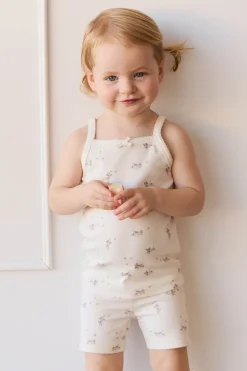 Organic Cotton Singlet - Playful Kittens