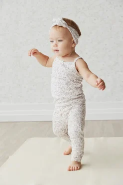 Organic Cotton Singlet - Posy Floral