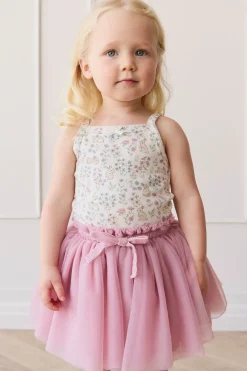 Organic Cotton Singlet - Penny's Egg Hunt Parisian Pink