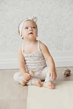 Organic Cotton Singlet - Posy Floral
