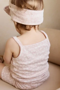 Organic Cotton Singlet - Rosalie Field Rose