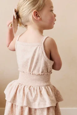 Organic Cotton Singlet - Rosalie Field Rose