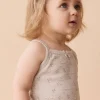 Organic Cotton Singlet - Swanning Dawn Blue