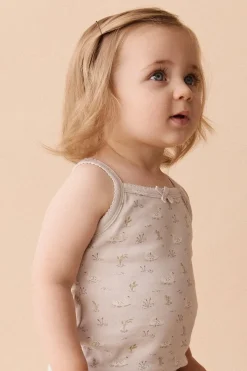 Organic Cotton Singlet - Swanning Dawn Blue
