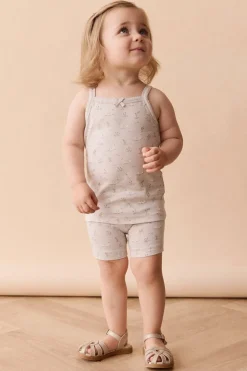 Organic Cotton Singlet - Swanning Dawn Blue
