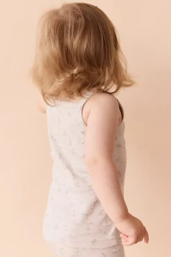 Organic Cotton Singlet - Swanning Dawn Blue