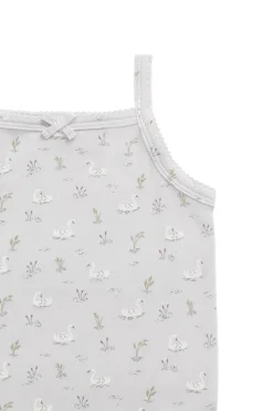 Organic Cotton Singlet - Swanning Dawn Blue
