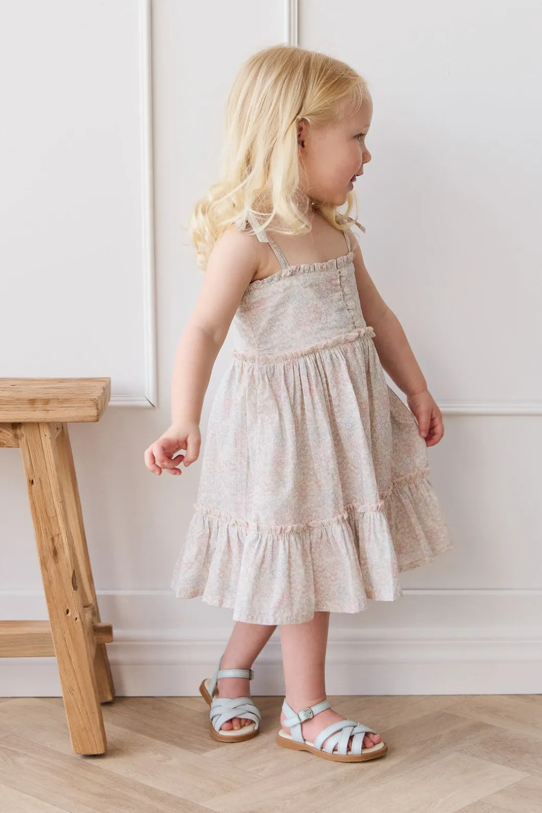 Organic Cotton Stella Dress - Azra Slightly Pink