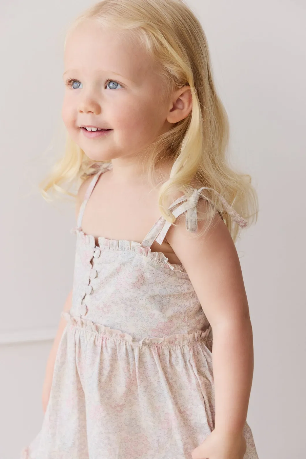Organic Cotton Stella Dress - Azra Slightly Pink