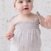 Organic Cotton Summer Playsuit - Chloe Lavender