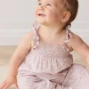 Organic Cotton Summer Playsuit - Chloe Mauve