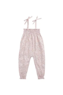 Organic Cotton Summer Playsuit - Chloe Mauve