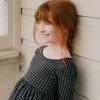 Organic Cotton Tallulah Dress - Gingham Night
