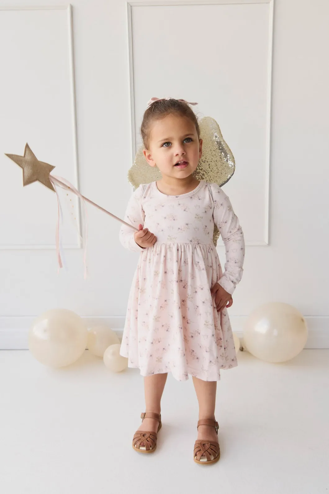 Organic Cotton Tallulah Dress - Sweet Pea Floral