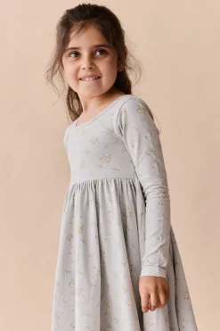 Organic Cotton Tallulah Dress - Petite Fleur Blue