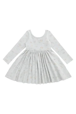 Organic Cotton Tallulah Dress - Petite Fleur Blue