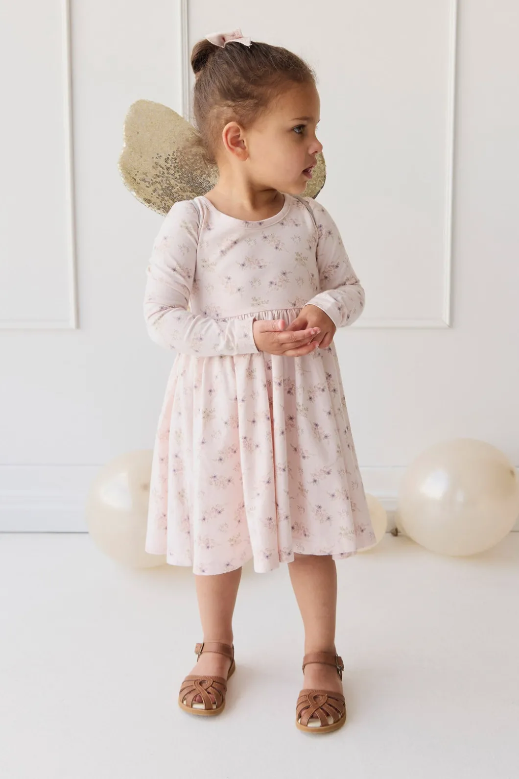 Organic Cotton Tallulah Dress - Sweet Pea Floral