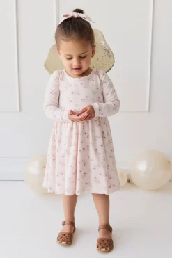 Organic Cotton Tallulah Dress - Sweet Pea Floral