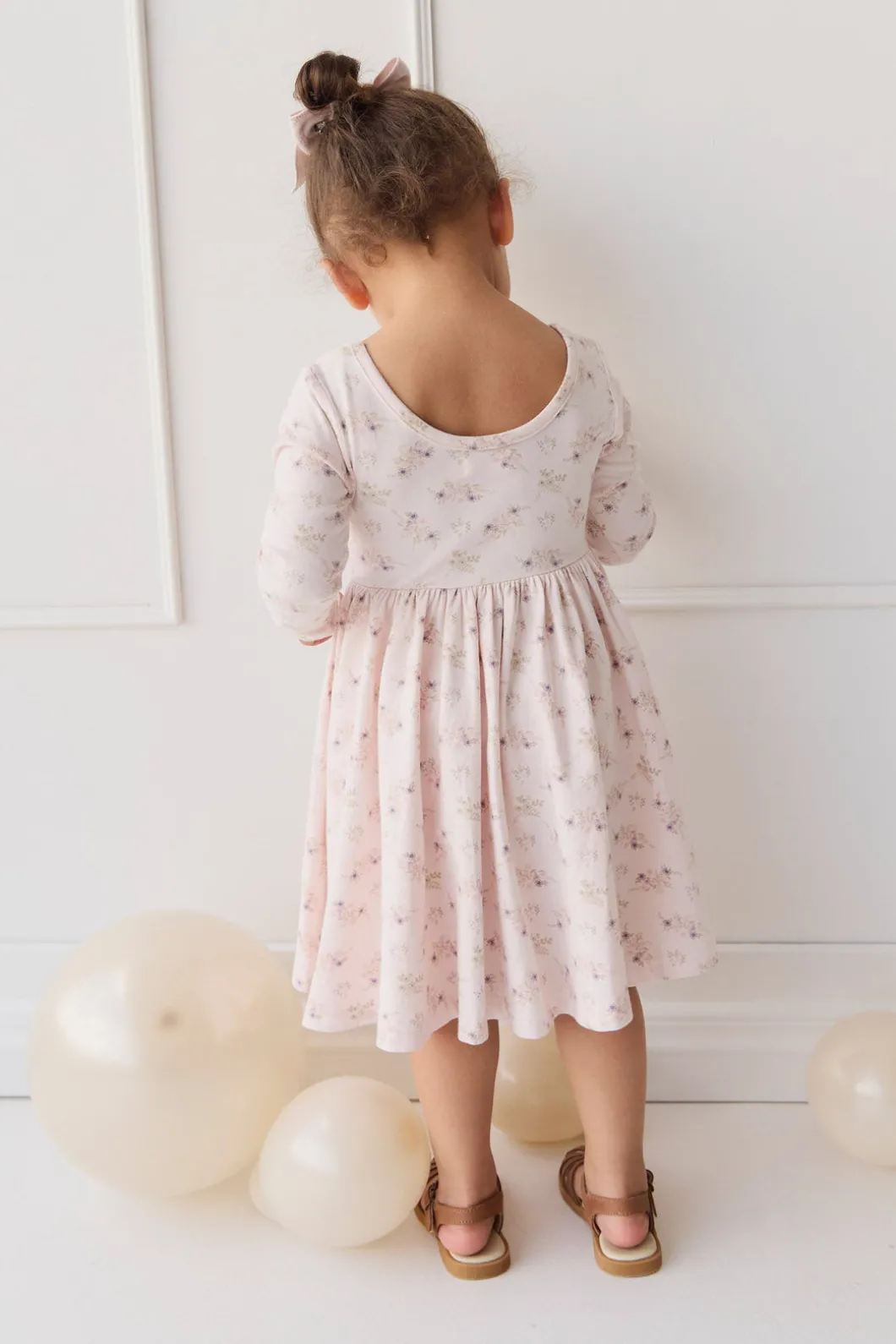 Organic Cotton Tallulah Dress - Sweet Pea Floral