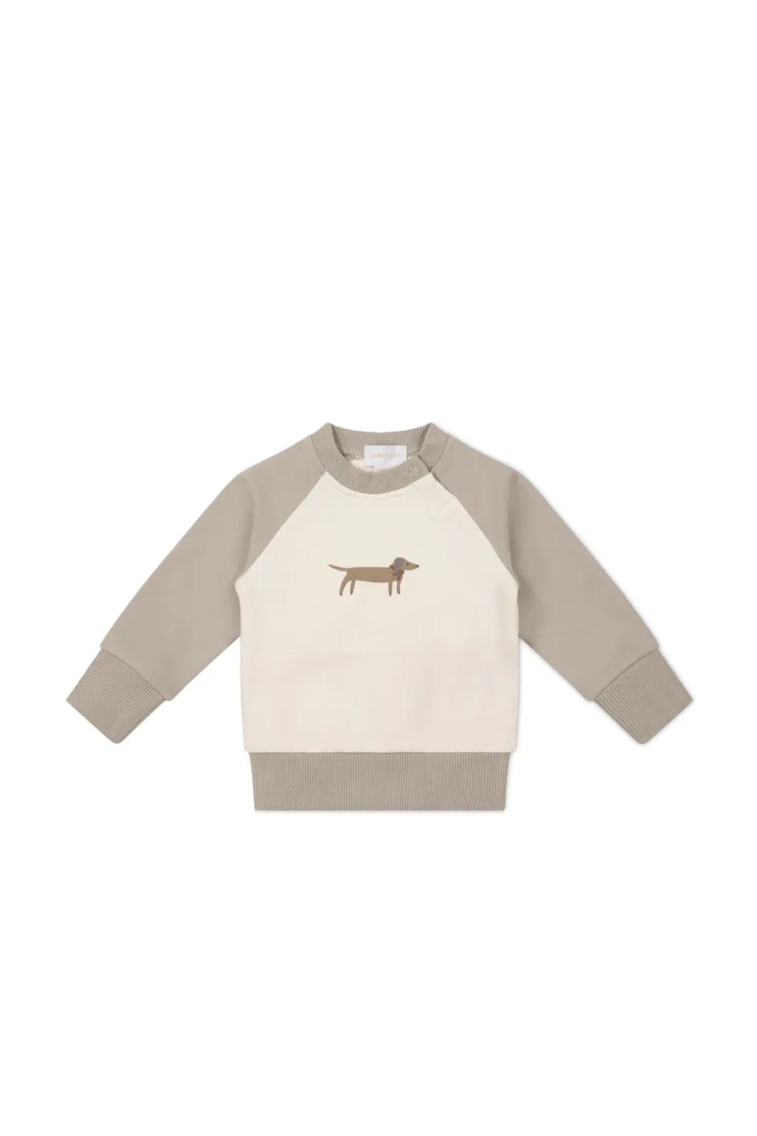 Organic Cotton Tao Sweatshirt - Vintage Taupe Cosy Basil
