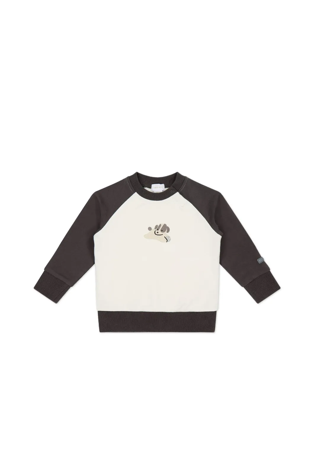 Organic Cotton Tao Sweatshirt - Pinecone/Cloud Sasha Puppy