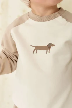 Organic Cotton Tao Sweatshirt - Vintage Taupe Cosy Basil