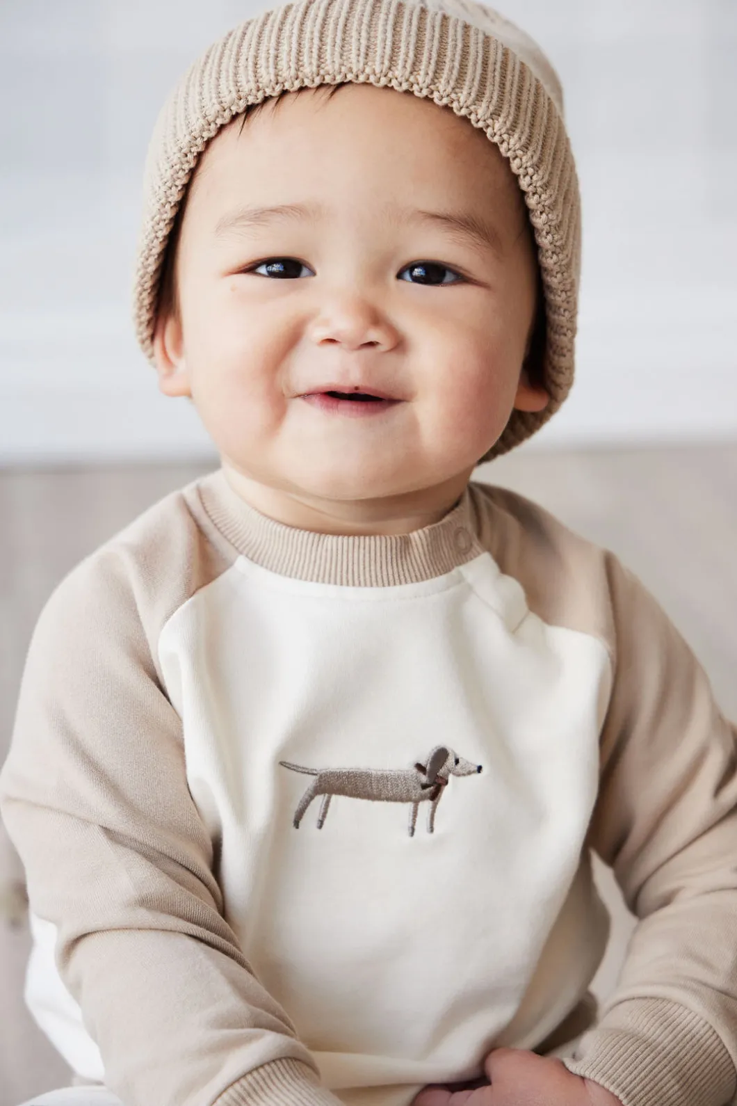 Organic Cotton Tao Sweatshirt - Cosy Basil Fawn