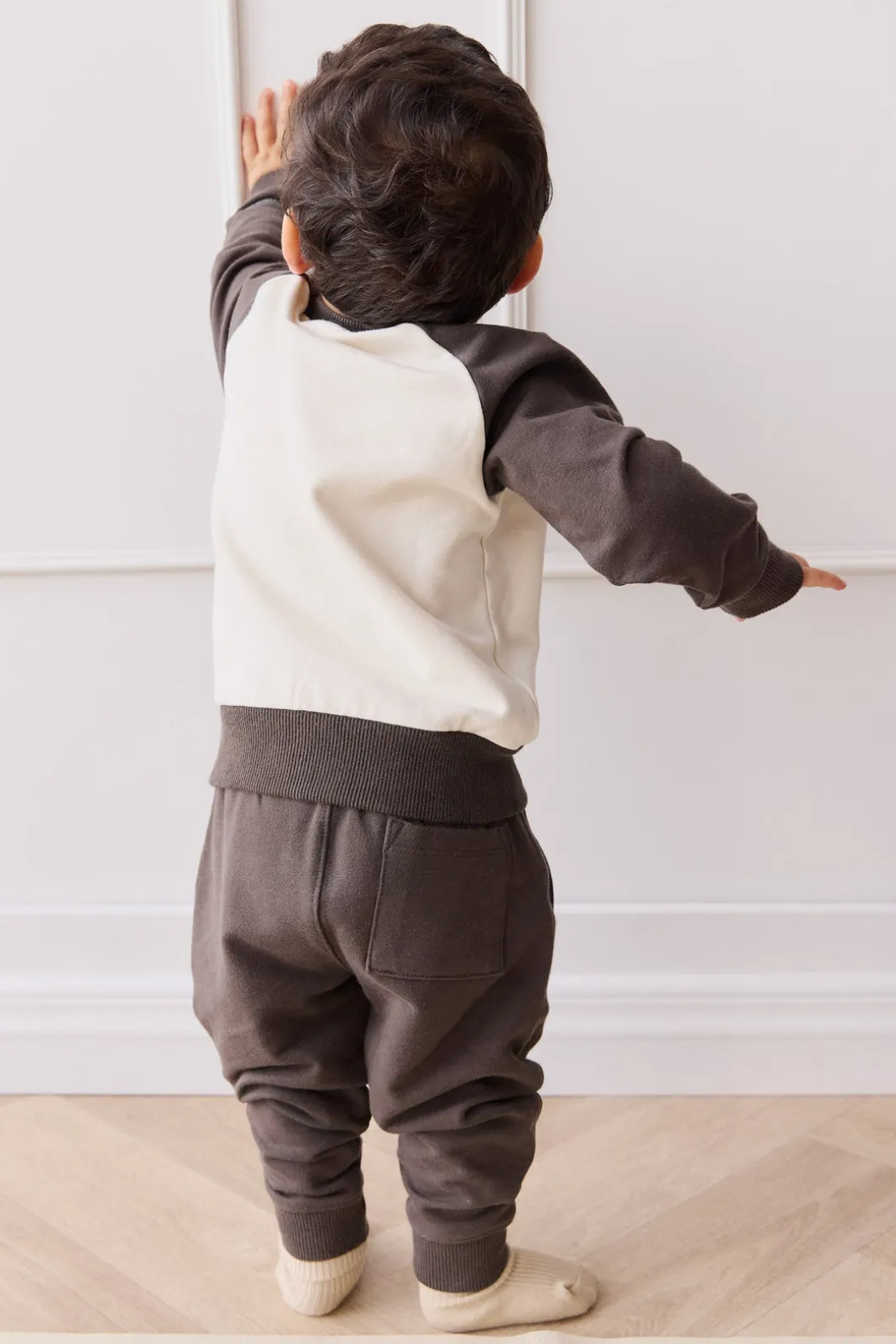 Organic Cotton Tao Sweatshirt - Pinecone/Cloud Sasha Puppy