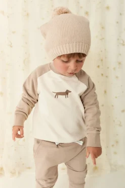 Organic Cotton Tao Sweatshirt - Vintage Taupe Cosy Basil