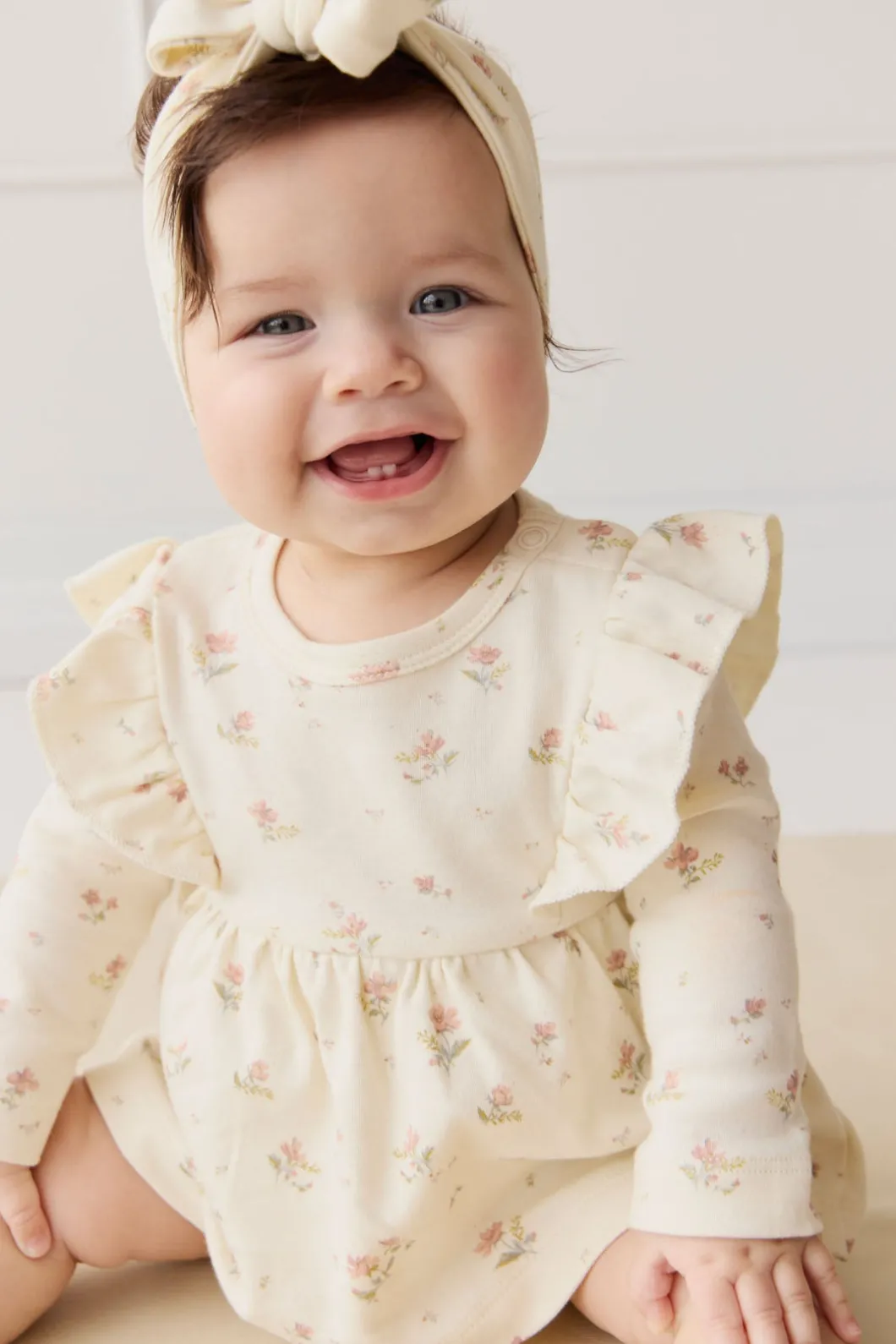 Organic Cotton Vivienne Playsuit - Emilia Egret