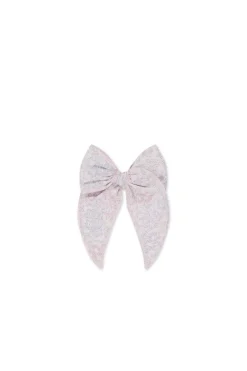 Organic Cotton Voile Bow - Azra Slightly Pink