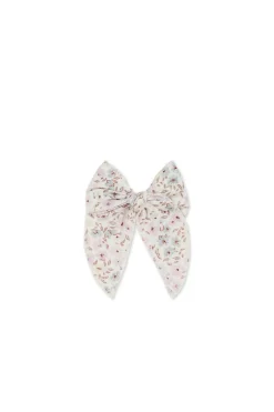 Organic Cotton Voile Bow - Fifi Violet