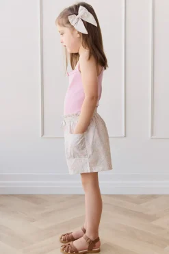 Organic Cotton Voile Bow - Azra Slightly Pink